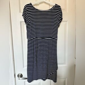 Gap stripe maternity dress